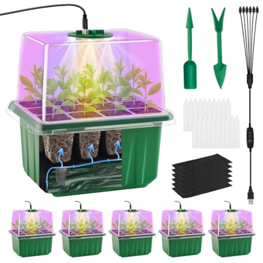 Greenhouse Mini Indoor - Taca do rozsady z oświetleniem, 6