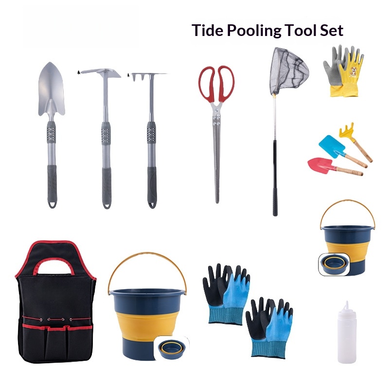 Gardening Tools Target - Zestaw narzędzi ogrodowych, dwufunkcyjna motyka, wiadro,