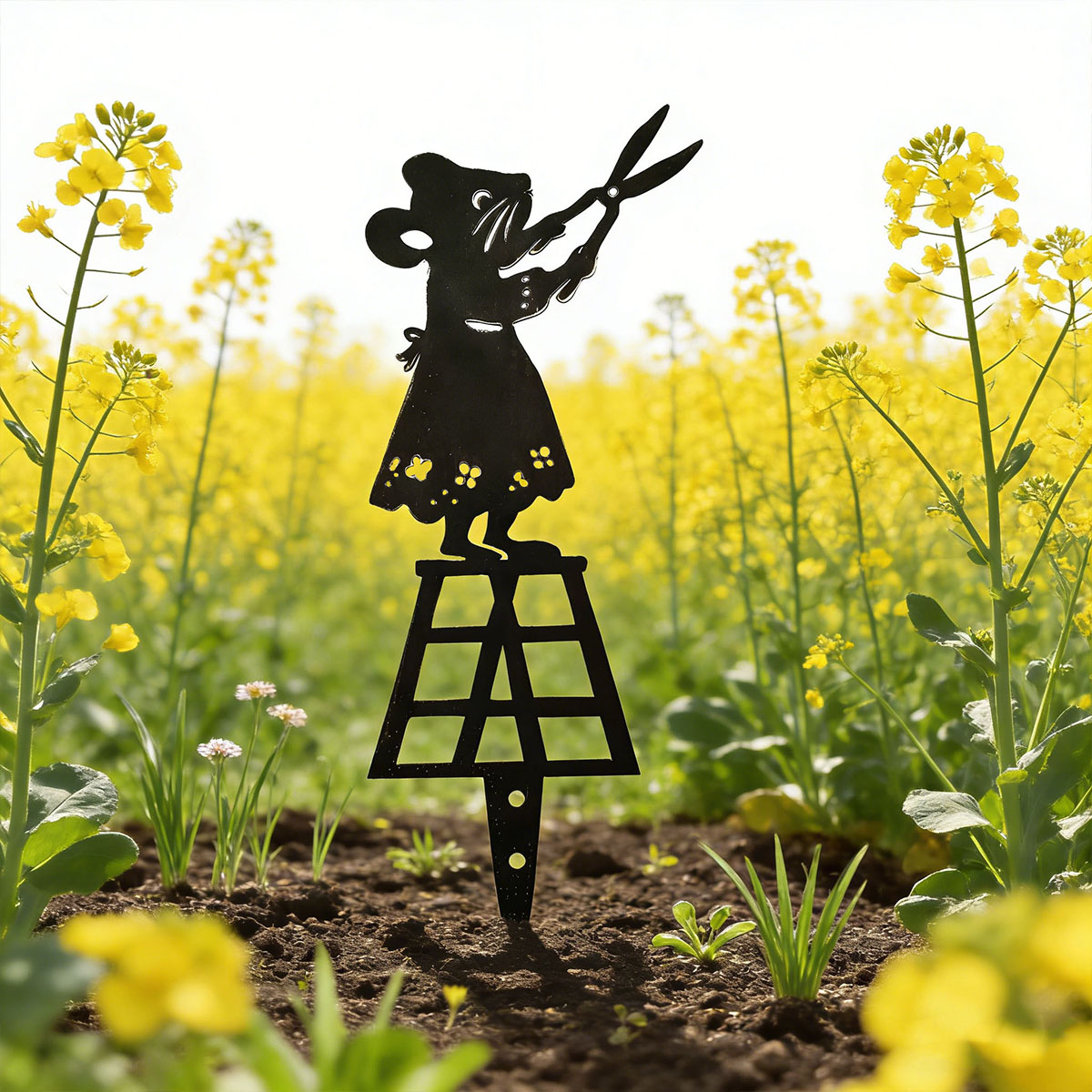 Czarna metalowa kolumna ogrodo – Gardening Tools For Home recenzja i cena